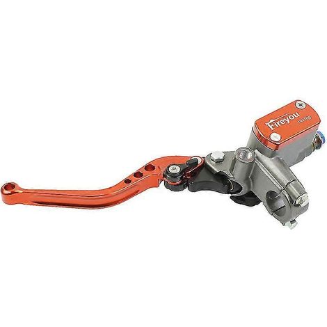 Maître-cylindre de frein et d'embrayage pour moto, levier de guidon, moteur d'embrayage hydraulique de course pour 22 mm Honda, Yamaha, Kawasaki, Suzuki - Orange gauche (1/5)