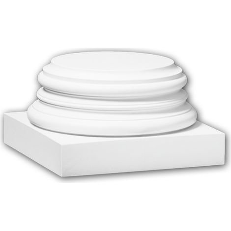 Pied de colonne 113900 Profhome Colonne Élement décorative design intemporel classique blanc