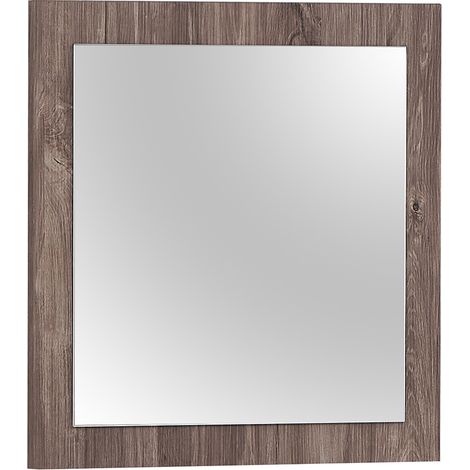 Miroir carré contemporain coloris marron Maxime (1/3)