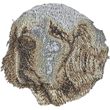 Parche con forma de perro Clumber Spaniel, parche bordado, decoración única para mochilas de Art-Dog (1/3)