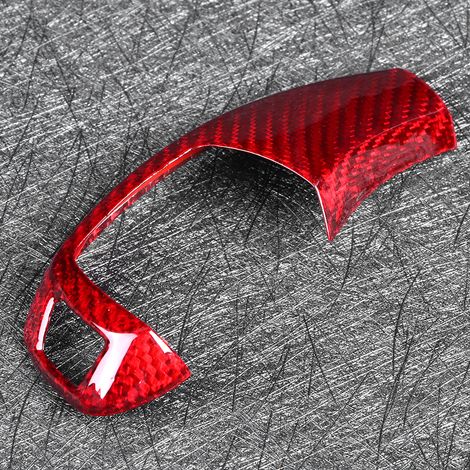 Schaltknaufabdeckung in Carbonfaser-Optik, passend für BMW X5 (2008–2013), Rot (1/5)