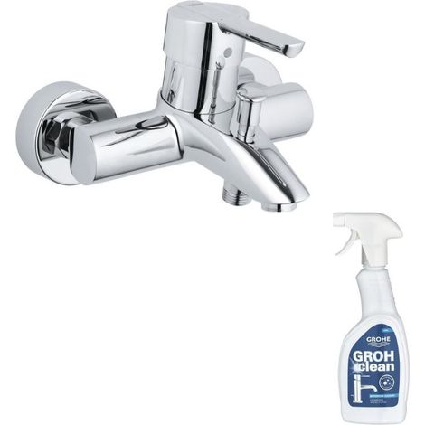 GROHE Mitigeur bain douche Feel Chromé + nettoyant Grohclean (1/5)