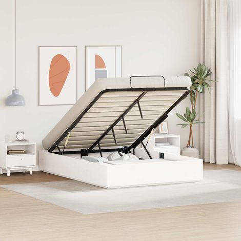 Estructura de Cama Ottoman 135 x 190 cm Pino macizo
