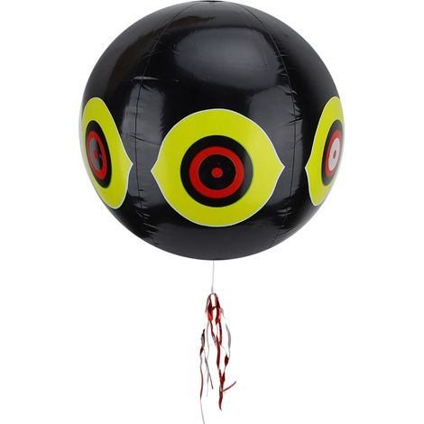Vogelabwehrballon für Obstgärten und Gärten, Vogelabwehrvorrichtung mit „gruseligem Auge“ (schwarz)