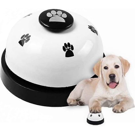 Clochette de dressage pour animaux de compagnie - Clochette d'interaction pour chien (blanche) (1/5)