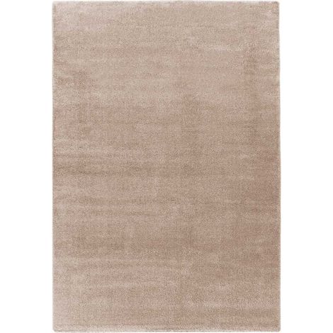 Tapis Tissé Shaggy à Poils Longs "Nila" Taupe 80 x 150 cm (1/4)