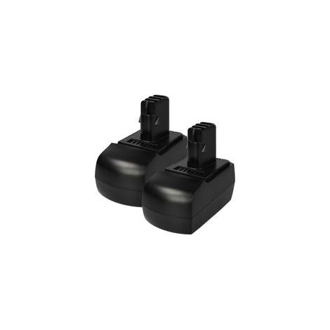 Batteries NiMH 14,4V 2100mAh – Lot de 2 pour Metabo ULA9.6-18, SBZ 14.4 Impuls, BSZ 14.4 – Autonomie prolongée - 2 X (1/4)