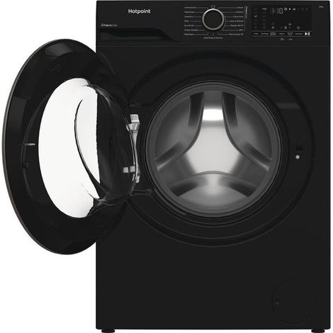 Hotpoint Ariston HB 103B CARE IT, lavatrice Capacità 10kg, classe A -30%, colore Black, 1400 giri, Display digitale XL, Vapore