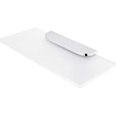 Nimco Nikau - Estante, longitud 20 cm, vidrio esmerilado/cromo NK 30091B-20-26