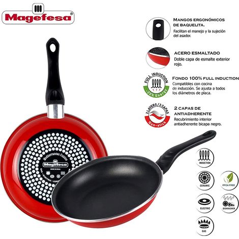 MAGEFESA Padella in pietra "Praga" Ø20cm acciaio smaltato