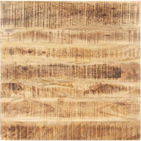 Dessus de table Bois de manguier solide 15-16 mm 80x80 cm