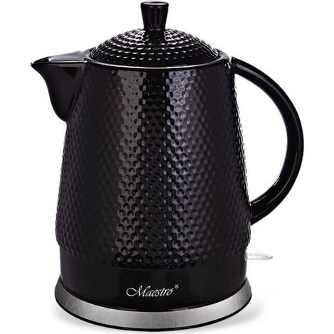 Bouilloire électrique en céramique Maestro 1,5 l 1500 W noire (1/2)