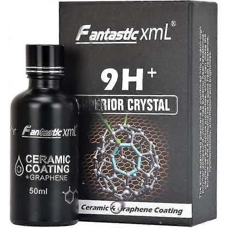 Revêtement céramique nano haute brillance 9H+ pour voiture (2022), anti-rayures, super hydrophobe, liquide, polish céramique premium, protection et scellant pour peinture (50 ml). (1/4)