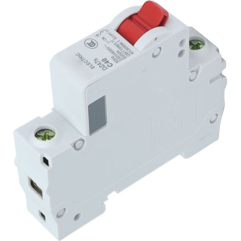 Disjoncteur miniature monophasé pour montage sur rail DIN, interrupteur à air basse tension 230 V/400 V, 40 A, DZ47s C40 (1/5)