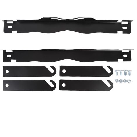 2-teiliges Achsmessset für die Vorderachse zur Spurmessung, schwarze Aluminiumplatte mit Aufhängung, kompatibel mit verschiedenen Fahrzeugen (1/5)