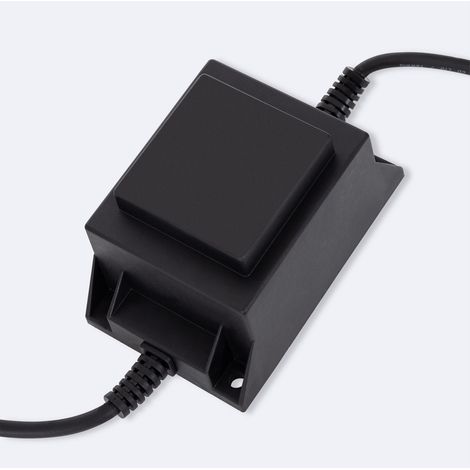 Ledkia – Transformateur 12V AC 80W – IP68 pour immersion – Charge permanente jusqu'à 80W – Longueur câble 1.8m
