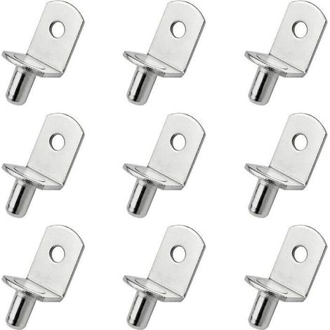 25 Pièces Chevilles de Support d'Étagère Goupille de Support d'Etagère en Métal Taquets pour Etagères L Forme Support Équerre Pour (1/5)