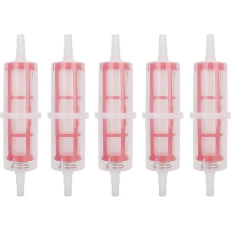 5 Pièces Filtres à Essence, Filtre à Carburant Universel 8-10mm Rapide de Filtre à Essence, Filtre à Essence de Remplacement Pour Chariot élévateur Tondeuse à Gazon Voiture Moto (1/5)