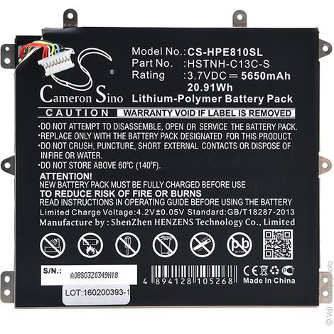 NX - Batterie tablette 3.7V 5650mAh - BY02HSTNH-C13C-SBY02021 (1/3)