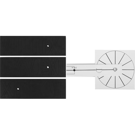Horloge murale à faire soi-même, chiffres romains, sans cadre, surface miroir, argentée (1/5)
