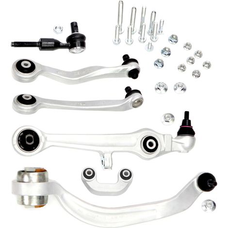 Ensemble complet de triangles de suspension avant droits pour Audi A4 B5, Skoda Superb et VW Passat B5. (1/4)