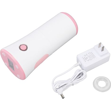 Brouilleur d'œufs automatique multifonctionnel avec fond antidérapant, en matériau de qualité alimentaire, pour la maison, 100-240 V, rose (1/5)