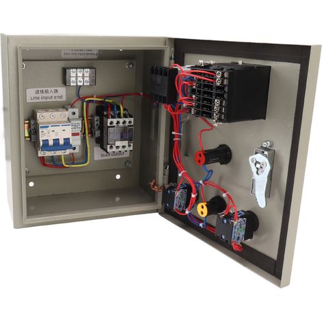 PID-Temperaturregler, intelligente Thermostat-Steuerbox mit Thermoelement, 3-phasig, 7,5 kW, 380 V AC (1/5)