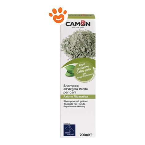 Camon Dog Orme Naturali Shampoo Argilla Verde  - Camon Dog Orme Naturali Shampoo Argilla Verde - Confezione Da 200 Ml