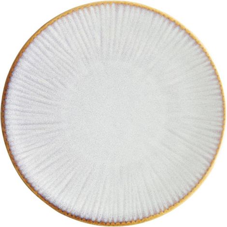 Assiettes Plates Drift En Relief Gris 180mm (Lot de 6) - Ref FU196 - Olympia (1/5)