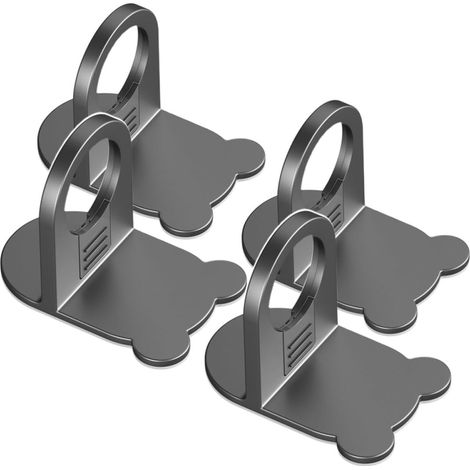 PartyKindom Lot de 4 supports de suspension en ABS pour bouteilles de douche, avec système anti-chute, pour le rangement dans la salle de bain (1/5)