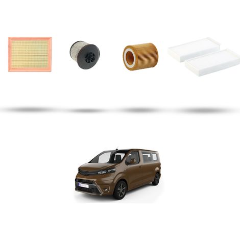 Kit tagliando 4 filtri compatibile con Toyota Proace II 1.5 D-4D 88Kw dal 2018 (1/5)