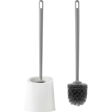 Toilettenbürste WC Robuste Materialien Modernes Design Feste und langlebige Bürste für perfekte Hygiene – Grau (1/4)