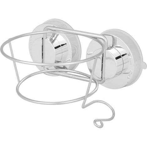 CSPARCV Aigid Haartrocknerhalter, Haartrocknerhalter mit Saugnapf aus Edelstahl, Wandhalterung für Haartrockner, Hängehalterung für das Badezimmer (1/4)