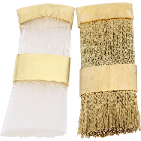 2 pièces Brosses de Nettoyage pour Fraises à Ongles en Fil de Cuivre, Accessoire de Manucure pour Nettoyage de Fraises (1/5)