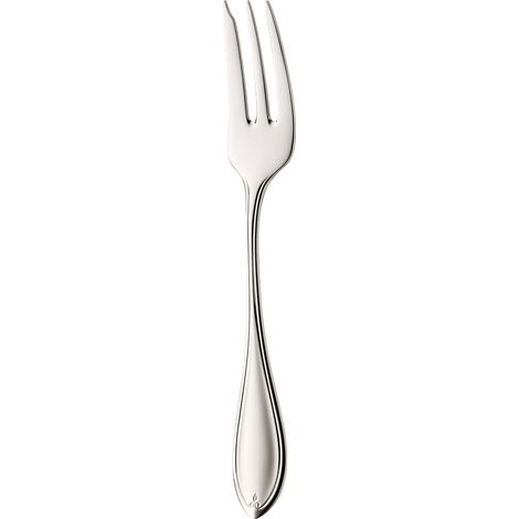 Fourchette à gâteau 15,7 cm, en acier inoxydable poli, résistante aux rayures, passe au lave-vaisselle (1/2)
