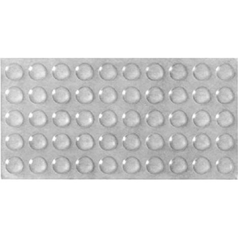 Lot de 50 tampons amortisseurs adhésifs pour porte de placard - en caoutchouc, 10 mm, Transparent (1/3)