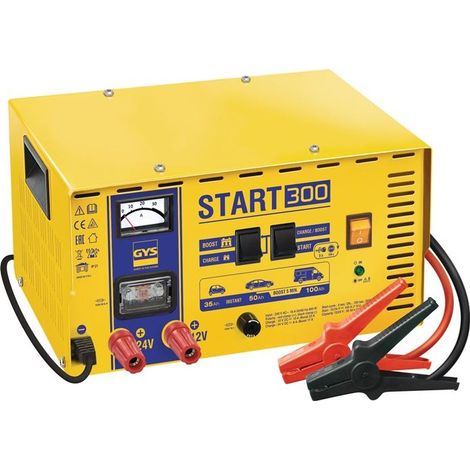 GYS – Chargeur de batterie moto 12/24 V – Boost 12V – Protection IP21 – Câble 2 m 10 mm² – Charge rapide 80A (1/5)