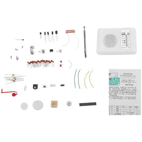 Yctze Kit de Radio Double Bande AM/FM, Ensemble d'assemblage électronique pour étudiants, Kits de Radio en Cristal Faits Maison, Radio AM Stéréo, Kit d'émetteur Radio. (1/5)