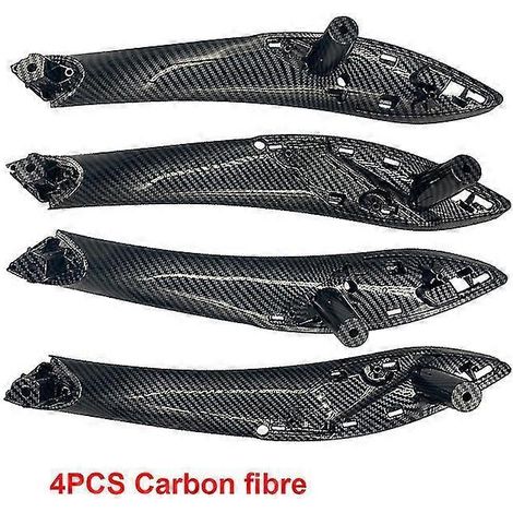 Poignées de porte intérieures de haute qualité pour BMW Série 3 (2013-2018) F30 316d, 318d, 320d et F31 320i, 325d (réf. 51417279312) - Lot de 4 poignées de porte intérieures en fibre de carbone (1/5)