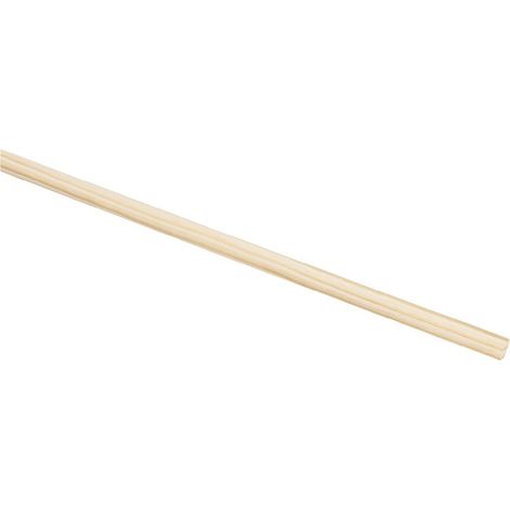Nölle Holzbesenstiel 24 mm 120 cm, Rundkopf
