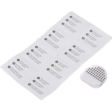 8 pièces Kit de réparation de pneu vélo sans colle rustines caoutchouc chambre à air patch VTT (1/5)