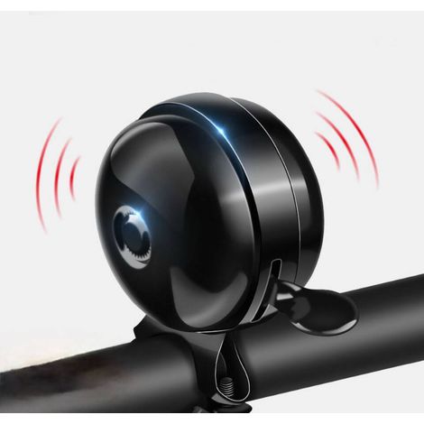 Sonnette de vélo multifonctionnelle et portable, conception puissante et étanche, diamètre du tube 2-2,5 cm, adaptée aux vélos, compacte et fiable.