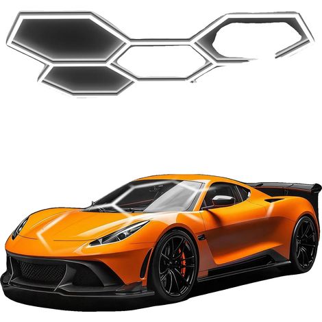 Lámpara de techo, diseño hexagonal, de bajo consumo, 5 orificios, no d (1/2)
