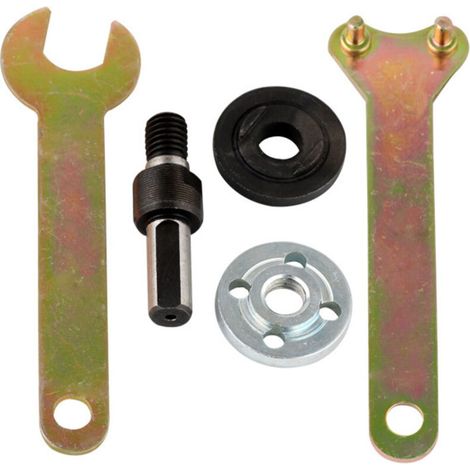 Kit de tringlerie de meuleuse d'angle de perceuse électrique, adaptateur d'arbre de tige de perceuse de 10 mm, kit de convertisseur de tringlerie de meuleuse d'angle variable de perceuse électrique 1p (1/5)