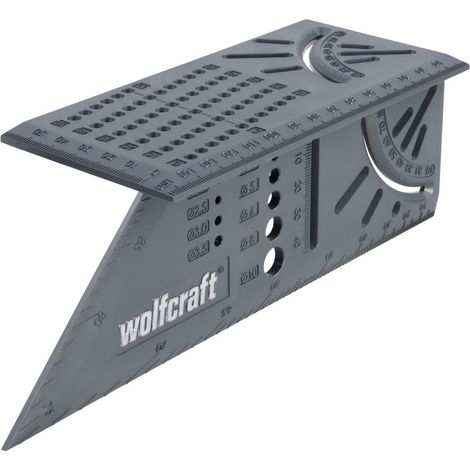 Wolfcraft 3D-Gehrungswinkel 45° und 90° als Streichmaß für paralle Linien 3D-Gehrungswinkel (1/3)