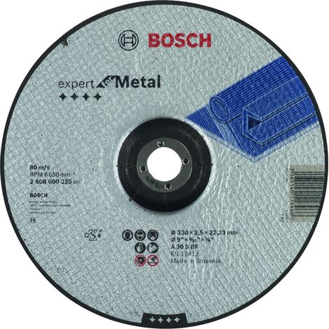 2608600225 - Mola da taglio a centro depresso Expert for Metal A 30 S BF, 230 mm, 2,5 mm