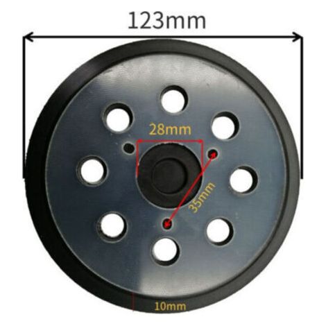 Plateau de Ponçage 125mm Disques de Ponçage à 8 Trous patin Ponceuse (1/5)