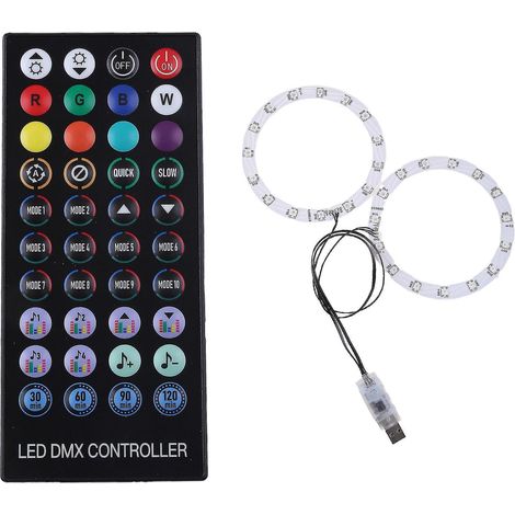 Barre lumineuse RGB à effets multicolores avec fonction de ramassage et télécommande pour l'hôte
