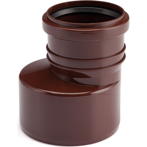 Reducción PP dn110X75 marrón, para sistema de drenaje de canalones