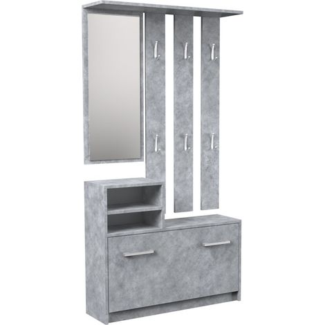 FLORENCE Contemporary bookcase 5 niches living room/office/bedroom 30x40x182 Multifunctional storage unit (1/4)